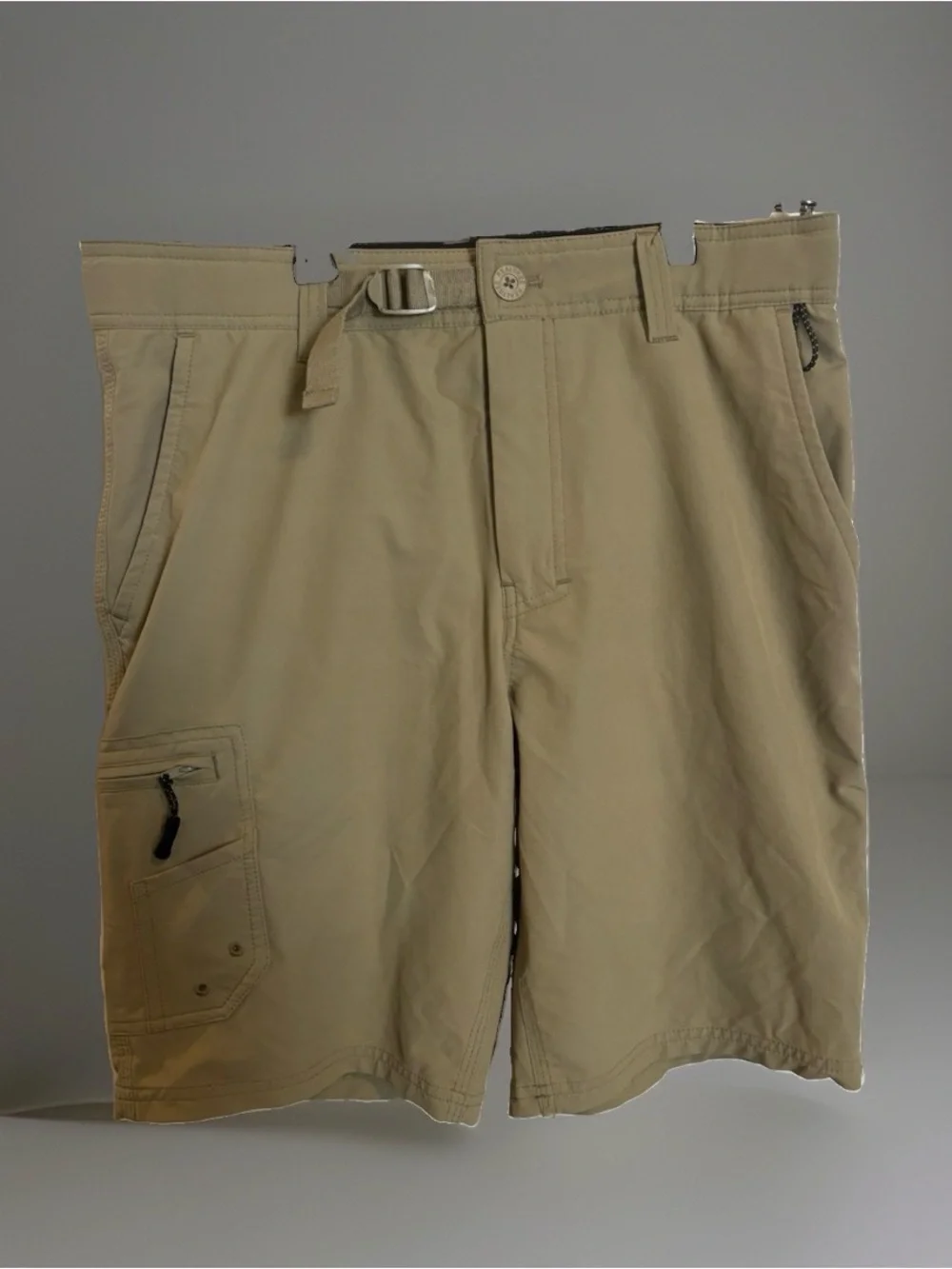 Realtree Men's Tan Cargo Shorts with Utility Pockets size Small 28/30 Elastic